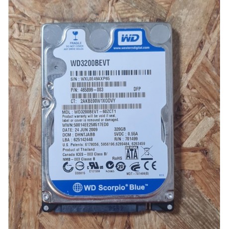 Disco Rigido 320Gb WD SATA 2.5 Recondicionado Ref: WD3200BEVT