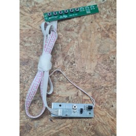 Botão ON/OFF & Multimedia C/ Sensor IR Crown ALCD1509SGP Recondicionado Ref: HY0511 / 1562-82 KEY / 3202-901 IR