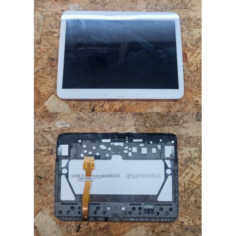 Módulo Touch Completo C/ Frame Branco Samsung Galaxy Tab 3 10.1" / Samsung P5210 Recondicionado