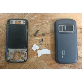 Capa Completa S/ Lente Preta Nokia N86 Compativel