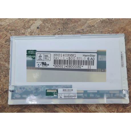 Display / LCD 14.0" HannStar Recondicionado Ref: HSD140PHW1 Rev: 0