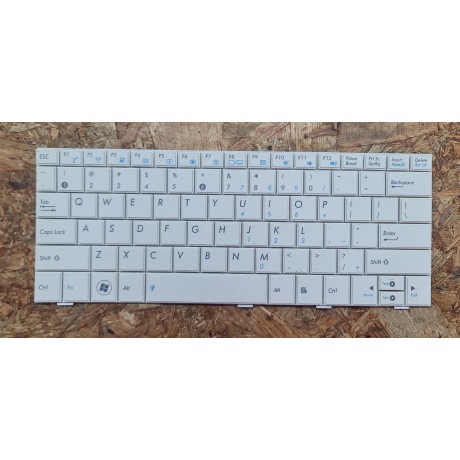 Teclado Asus EEEPC 1001 / 1005 / 1008 / R101 / R105 / T101MT Series Branco Ref: 0KNA-1L1PO01 / MP-09A33US-5283