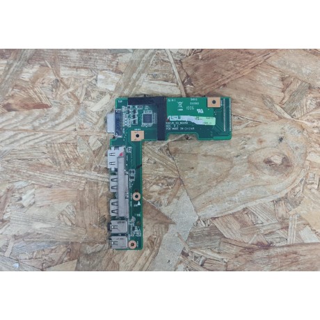 Placa IO Board C/ USB e Conector de Carga Asus K52J Recondicionado Ref: K52JR_DC_BOARD