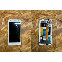 Modulo Completo C/ Frame Branco Display & Touchscreen Alcatel 6036Y / Alcatel Idol 2 Mini S Original