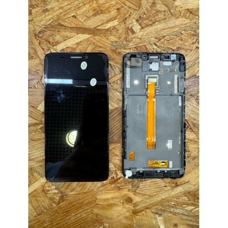 Modulo Completo C/ Frame Preto Display & Touchscreen Alcatel 6034 / Alcatel Idol S Original