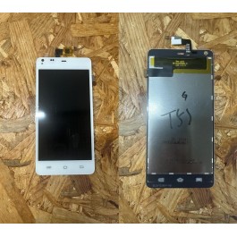 Modulo / Display & Touch S/ Frame THL T5s Branco Compatível