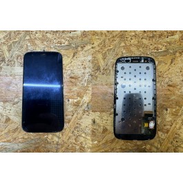 Modulo / Display & Touch C/ Frame Preto Motorola G1 / Motorola XT1033 Compatível