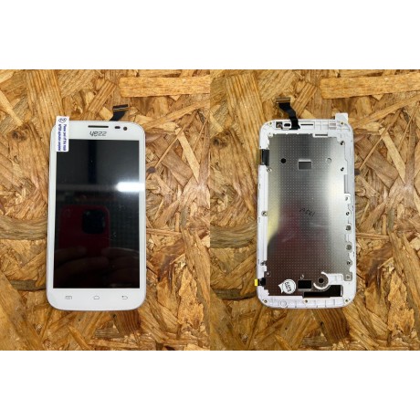 Modulo / Display & Touch C/ Frame Yezz A5EI Branco Pack Service
