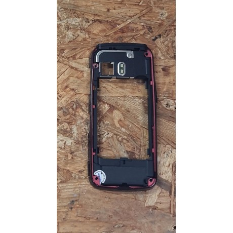 Middle Cover Preto & Vermelho Nokia 5800 Original