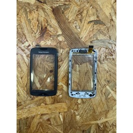 Touchscreen Preto C/ Frame Sony Ericsson CK15i / Sony Sony Ericsson TXT Pro Compativel