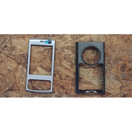Capa Frontal Cinza & Middle Cover Cinza Nokia N95