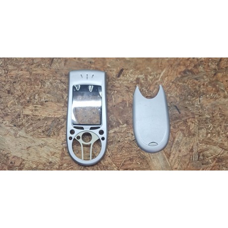 Capa Frontal & Tampa de Bateria Cinza Nokia 3650 Compativel