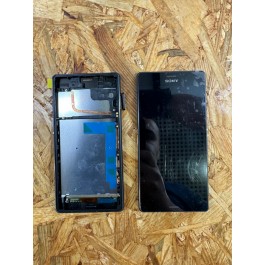 Módulo Display & Touch C/ Frame Preto Sony Xperia Z3 / Sony Xperia D6663 Compativel