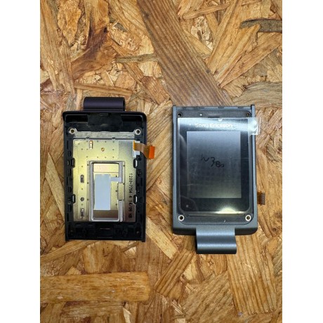 Display / LCD C/ Frame Cinzento Sony Ericsson W380 Original