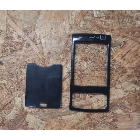 Capa Frontal & Tampa de Bateria Preta Nokia N95 Compativel
