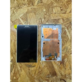 Modulo Completo Branco C/ Frame Display & Touchscreen Sony Xperia S / Sony Xperia Lt26 Compativel