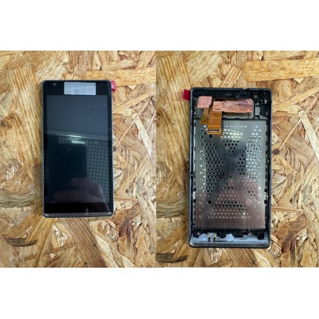 Modulo Completo Preto C/ Frame Display & Touchscreen Sony Xperia SP / Sony Xperia M35h Compativel