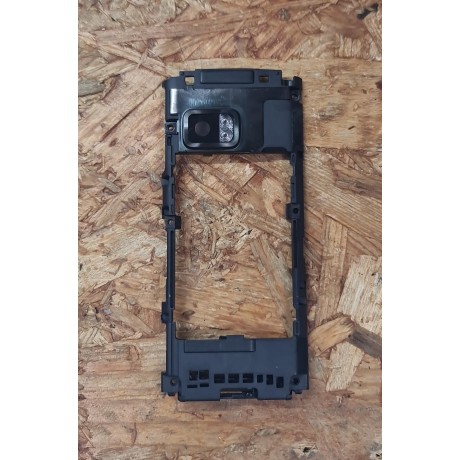 Capa Middle Cover Preta Nokia X6