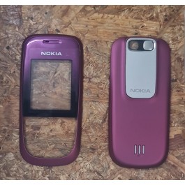 Capa Frontal & Tampa de Bateria Rosa Nokia 2680s Original
