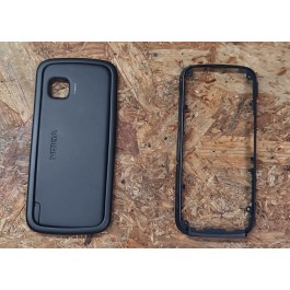 Capa C/ Aro & Middlecover & Tampa de Bateria Preto Nokia 5228 / Nokia 5230 Original
