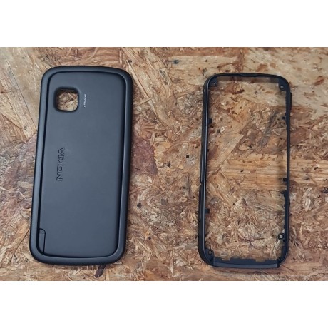 Capa C/ Aro & Middlecover & Tampa de Bateria Preto Nokia 5228 / Nokia 5230 Original