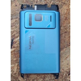 Capa Tampa de Bateria Azul Nokia N8 Original