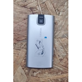 Middle Cover & Tampa de Bateria Cinza Nokia X3-00 Original