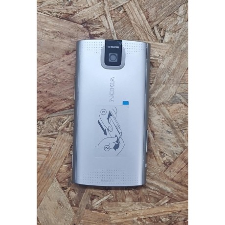 Middle Cover & Tampa de Bateria Cinza Nokia X3-00 Original