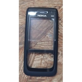 Capa Frontal & Tampa de Bateria Preta Nokia E65 Original
