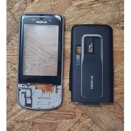 Capa Frontal & Tampa de Bateria Preta Nokia 6260s Original