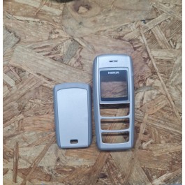 Capa Frontal & Tampa de Bateria Cinza Nokia 1600 Original