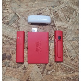 Capa C/ Top & Down Covers & Tampa de Bateria Vermelha Nokia 5900 Original
