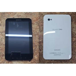 Modulo Completo C/ Frame Samsung P1000 / Samsung Galaxy Tab Preto & Tampa de Bateria Branca Ref: 8010-00116A