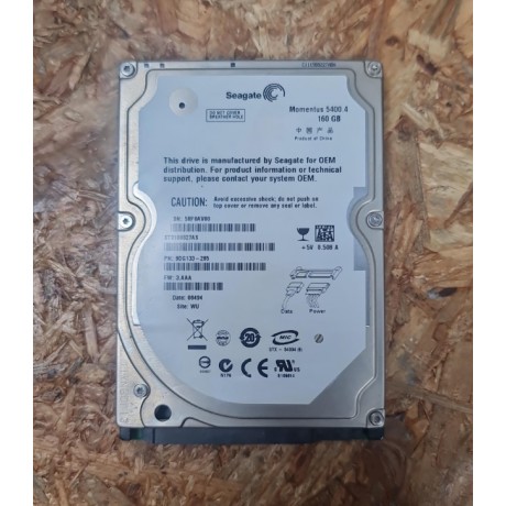 Disco Rigido 160GB Seagate SATA 2.5 Recondicionado Ref: ST9160827AS