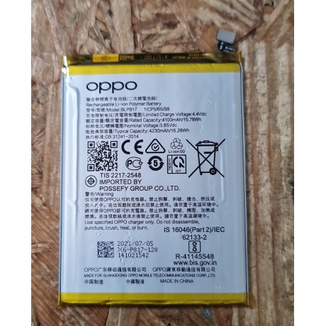 Bateria Oppo A15 / Oppo CPH2185 Recondicionado Ref: BLP817