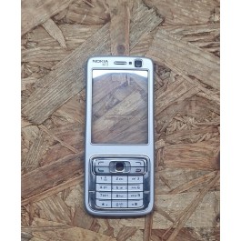 Capa Frontal C/ Teclado Cinza Nokia N73 Original