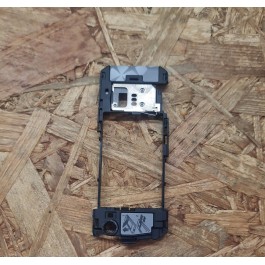 Capa Middle Cover Preta Nokia 5220