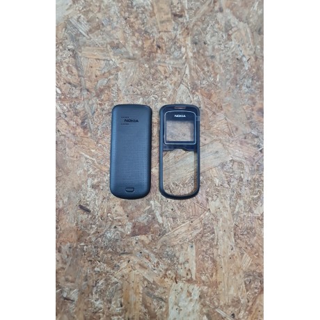 Capa Frontal e Tampa de Bateria Preta Nokia 1202