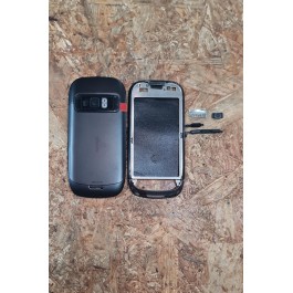 Capa Completa S/ Touchscreen Preta Nokia C7 Original