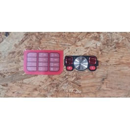 Teclado Completo Sony Ericsson W910 Vermelho Original