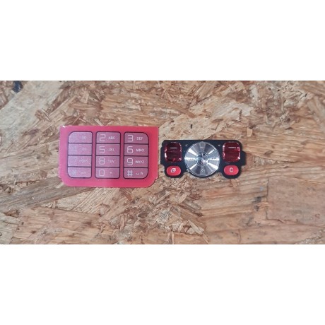 Teclado Completo Sony Ericsson W910 Vermelho Original