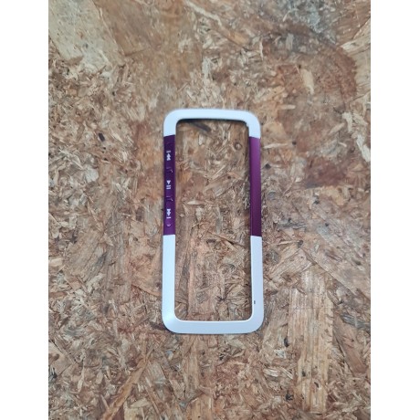 Capa Frontal Branco / Roxo Nokia 5310