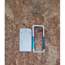 Capa Frontal & Tampa de Bateria Branca / Azul Nokia 5310