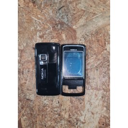 Capa Frontal & Tampa de Bateria Preta Nokia 6288 Compativel