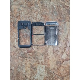 Capa Completa S/ Teclado Cinza / Metal Nokia E71 Original