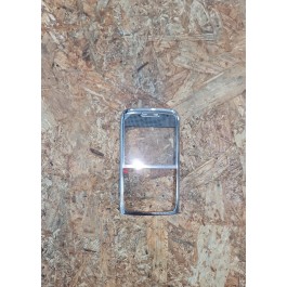Capa Frontal Cinza Claro Metal Nokia E71 Original