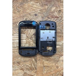 Capa Frontal & Tampa de Bateria Preta HTC P3600