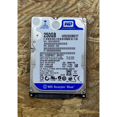Disco Rígido WD Scorpio Blue SATA 250GB Recondicionado Ref: WD2500BEVT