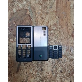 Capa Completa Cinza/Preto Sony Ericsson T280i