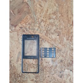 Capa Frontal Preto Sony Ericsson K810i Original
